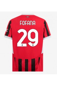 Fotbalové Dres AC Milan Youssouf Fofana #29 Domácí Oblečení 2024-25 Krátký Rukáv